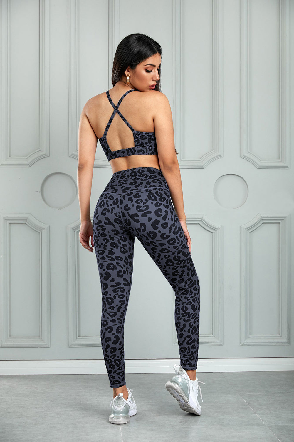 Leopard Cutout Sports Bra and Leggings Set-Trendsi-JipsiJunk